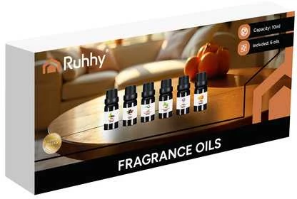 Drėkintuvas Kvapieji aliejai - 6 vnt. rinkinys, 10 ml, Ruhhy 21939