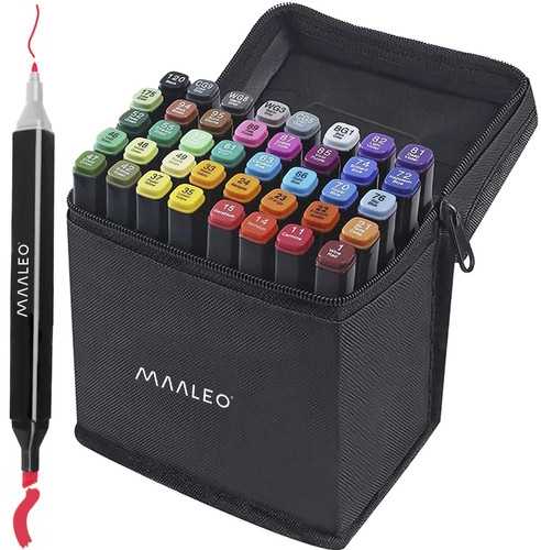 Maaleo Markery/pisaki dwustronne - komplektas 40 vnt 22810
