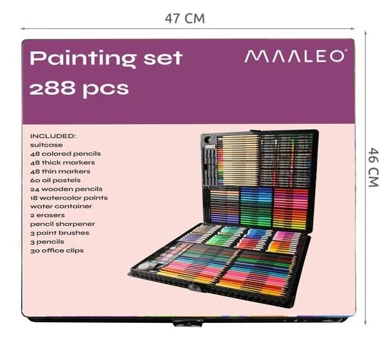 Maltec Maaleo Dažymo rinkinys dėkle 288 vnt
