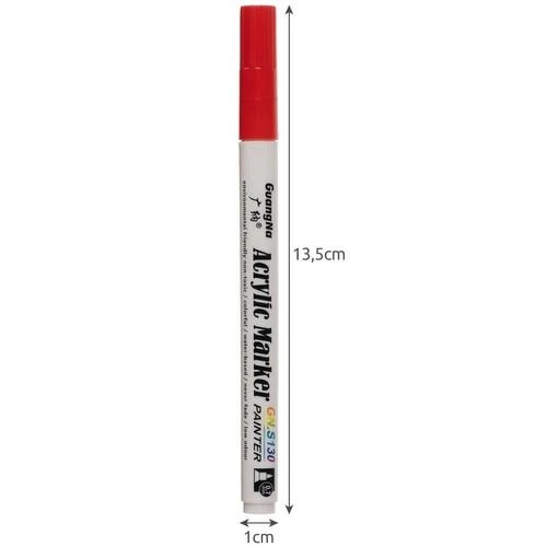 Akriliniai žymekliai - 12 vnt. rinkinys. Maaleo 21648