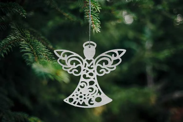Malatec Christmas baubles/ medžio pendants - angels - 3 pcs.