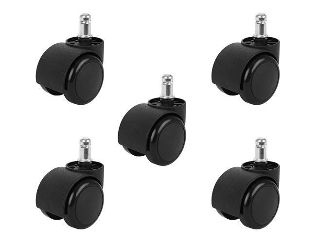 „Malatec“ biuro kėdės ratukai – 5 vnt. – juodas