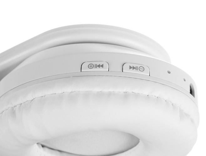 Malatec Belaidės „Bluetooth“ ausinės su LED ausimis Baltas