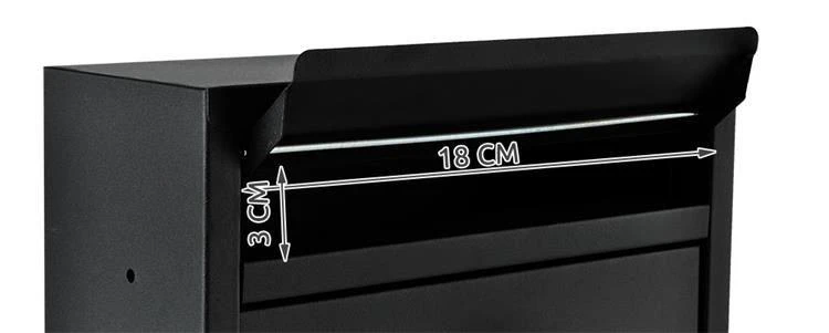 Malatec Pašto dežutė S6237 – juoda