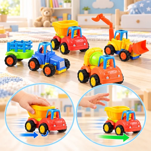 Maxy Traktor/ koparka/ wywrotka su diskų įtaisu- komplektas 4vnt.