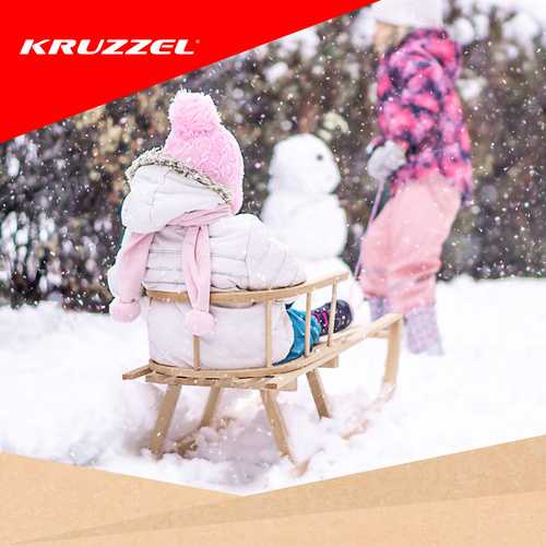 KRUZZEL medinės rogės