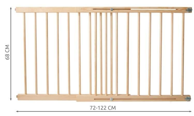 Polski Producent Apsauginiai vartai durims 72-122 cm.