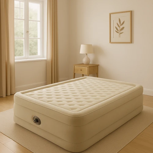 INTEX Pripučiamas čiužinys-lova Ultra Plush Queen su pompa,152x203x46cm
