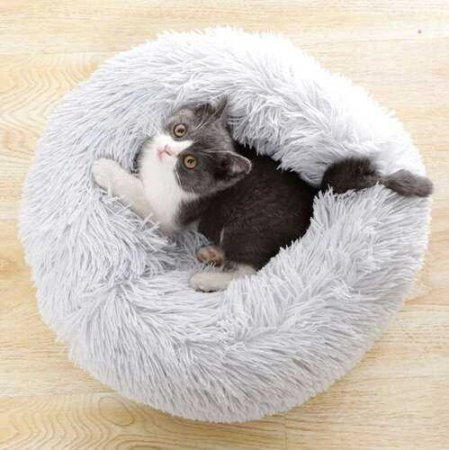 Purlov Hairy dog bed pilka 22759