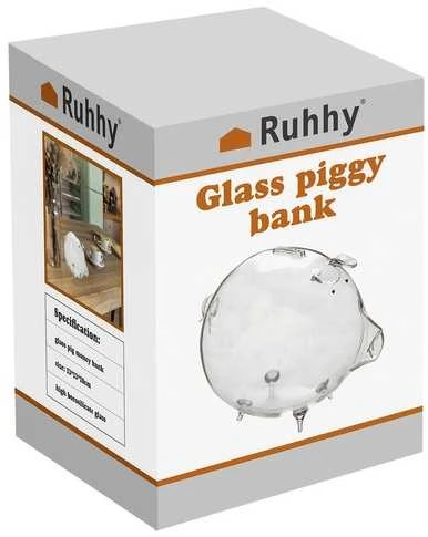 Piggy bank - glass piggy Ruhhy 22588