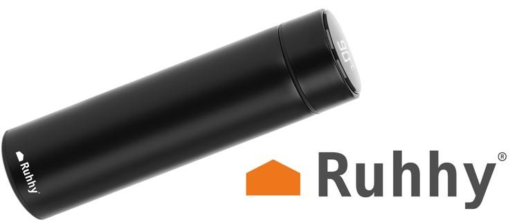 Blackmoon Termosas nerūdijančio plieno išmanusis termo puodelis su LCD ekranu, juodas 500ml