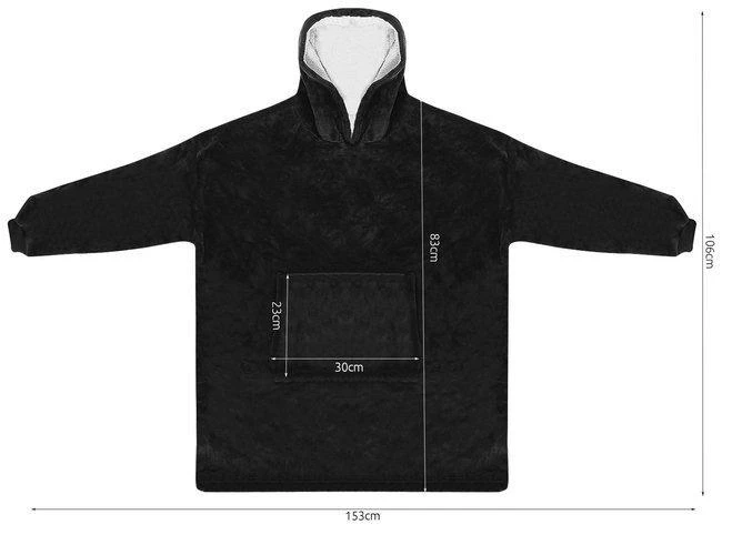 Ruhhy XXL sweatshirt - juodas blanket