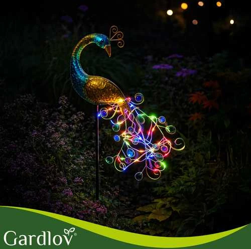 Gardlov 25281 peacock solar lamp