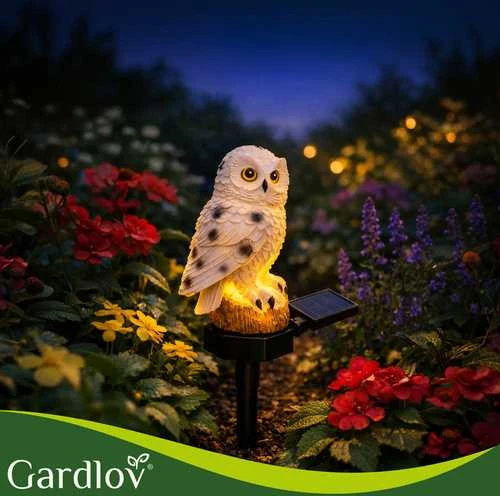 Solar garden lamp - owl Gardlov 23847