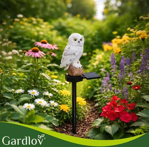 Solar garden lamp - owl Gardlov 23847
