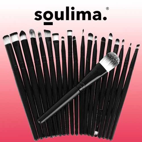 Soulima Makiažo šepetėliai 20 vnt