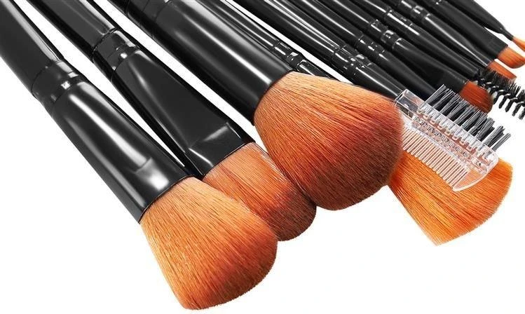 Soulima Makeup brushes 12 pcs juodas - set