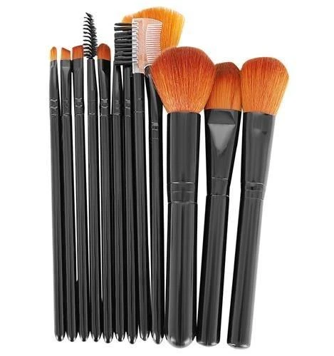 Soulima Makeup brushes 12 pcs juodas - set