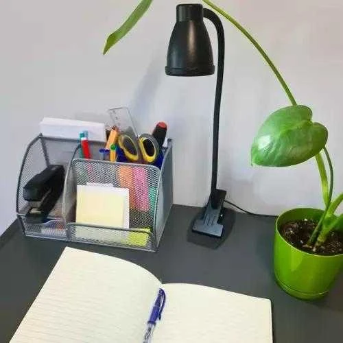 USB Stalinis šviestuvas su laikikliu - juodas Izoxis