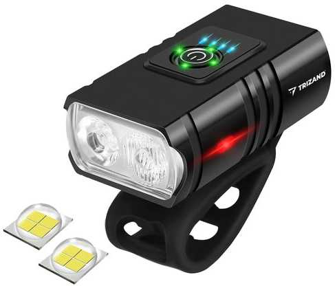 Trizand 4T6 USB dviračio žibintas + galinis žibintas 23677