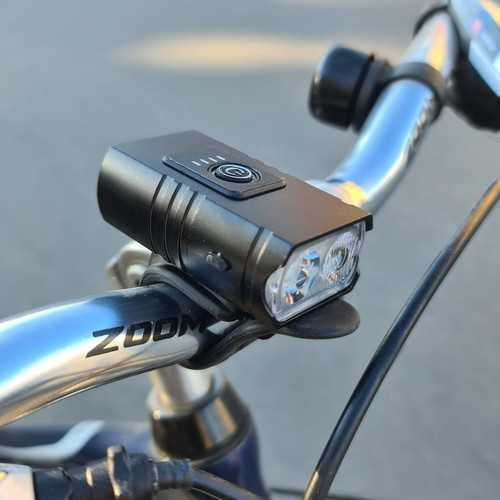 Trizand 4T6 USB dviračio žibintas + galinis žibintas 23677
