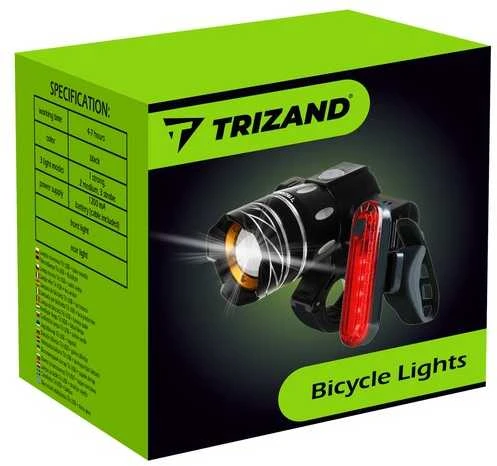 Trizand LED dviračio žibintas su skaitikliu 23680