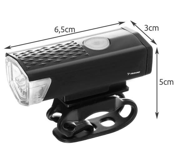 Trizand USB LED dviračio žibintas + galinis žibintas