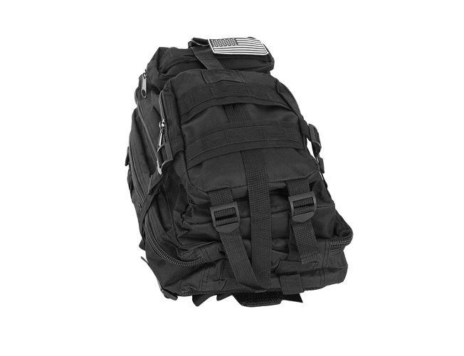 Trizand kareiviško tipo kuprinė lauko stovyklavimui 26l, juoda