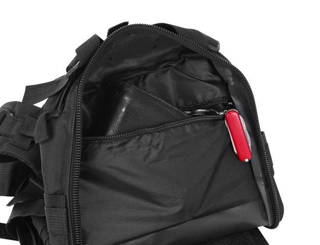 Trizand kareiviško tipo kuprinė lauko stovyklavimui 26l, juoda