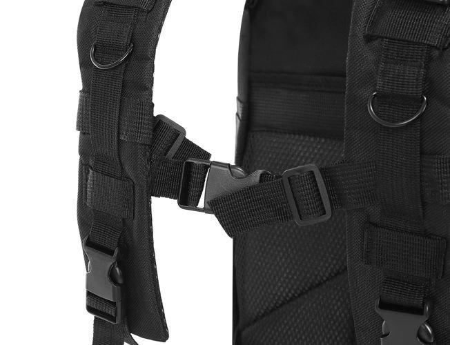 Trizand kareiviško tipo kuprinė lauko stovyklavimui 26l, juoda