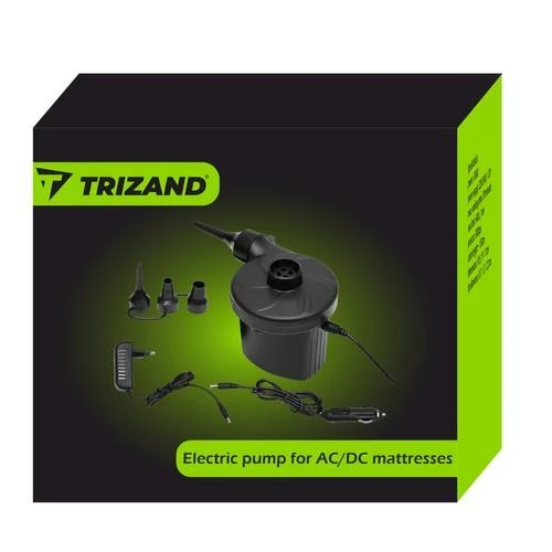 Trizand Elektrinė Pompa Čiužiniams AC/DC Juodas 00007061
