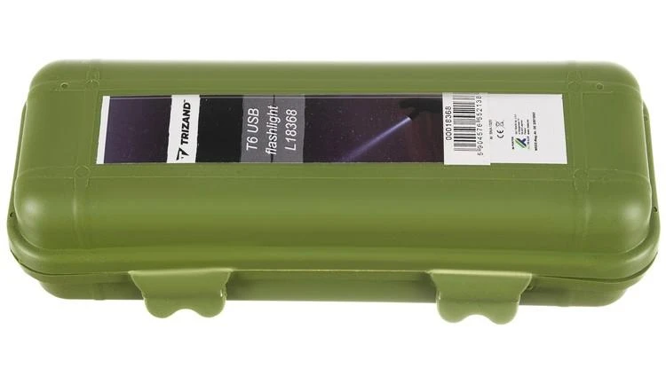 Trizand T6 Taktinis LED žibintuvėlis įkraunamas USB
