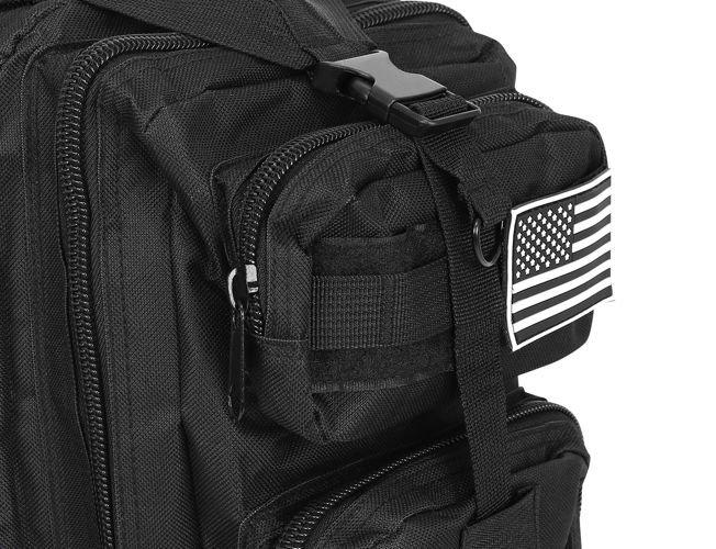 Trizand kareiviško tipo kuprinė lauko stovyklavimui 26l, juoda