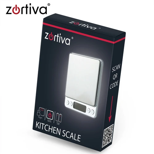 Virtuvinės svarstyklės 500x0,01g Zortiva