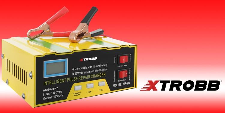 Akumuliatorius Iso Trade Xtrobb 12V/24V akumuliatoriaus įkroviklis