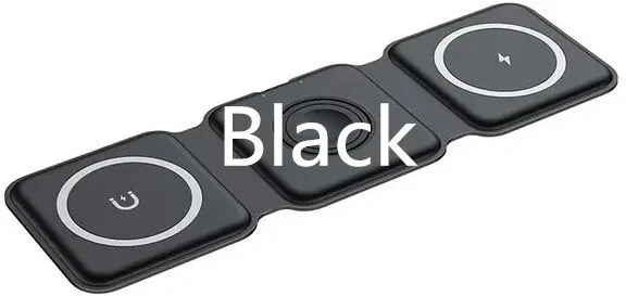 1St Cool 1stCOOL 3 viename belaidis nešiojamas QI įkroviklis, „MagSafe“, juodas, USB-C