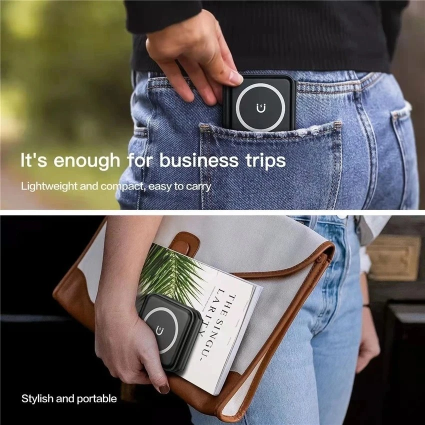 1St Cool 1stCOOL 3 viename belaidis nešiojamas QI įkroviklis, „MagSafe“, juodas, USB-C