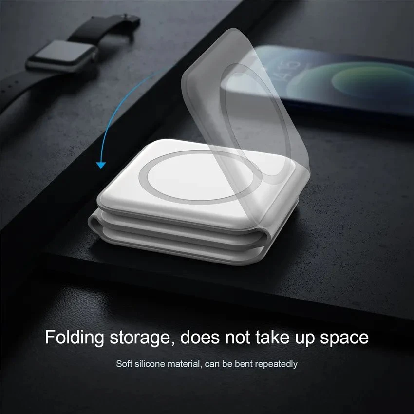 1St Cool 1stCOOL 3 viename belaidis nešiojamas QI įkroviklis, „MagSafe“, juodas, USB-C