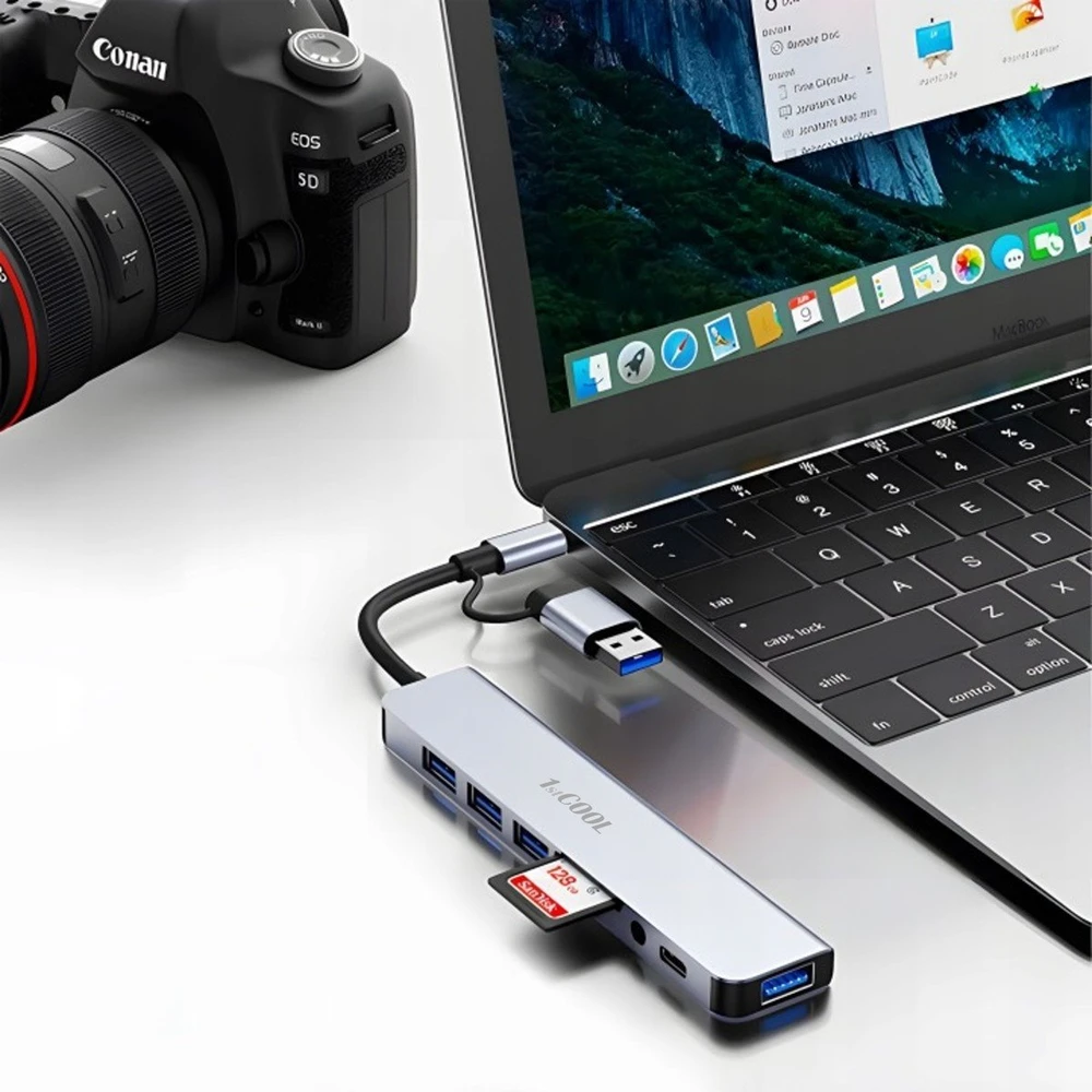 1St Cool 1stCOOL Aluminum 8-in-2 USB Hub