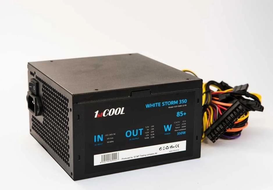 1St Cool Maitinimo šaltinis 1stCOOL Baltas Storm 350W (ECP-350A-12-85)