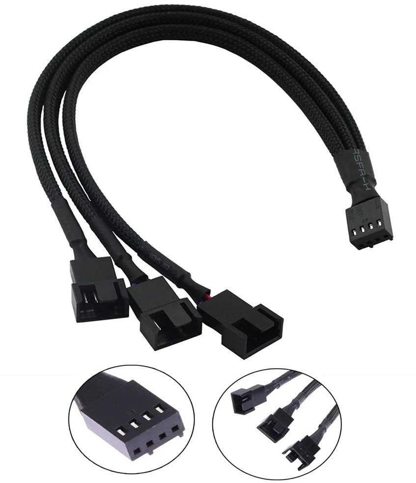 1stCOOL 4-pin PWM ventiliatorių adapteris - skirstytuvas
