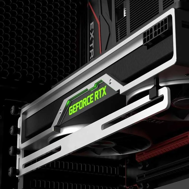1st Cool 1stCOOL 1stCool Support GPU Aliuminis laikiklis, baltas