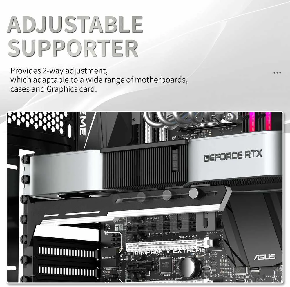 1st Cool 1stCOOL 1stCool Support GPU Metalinis laikiklis, juodas