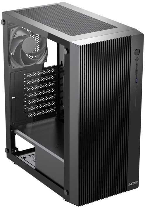 1st Cool Obudowa 1stCOOL 1stCOOL dėklas GAMER 4, vidurinis bokštas, AU, USB 3.0, USB-C, 2x120 mm, permatomas šonas, be maitinimo šaltinio, juodas