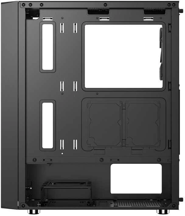 1St Cool Obudowa 1stCOOL 1stCOOL dėklas GAMER 4, Mid Tower, AU, USB 3.0, USB-C, 2x120mm, be maitinimo, juodas