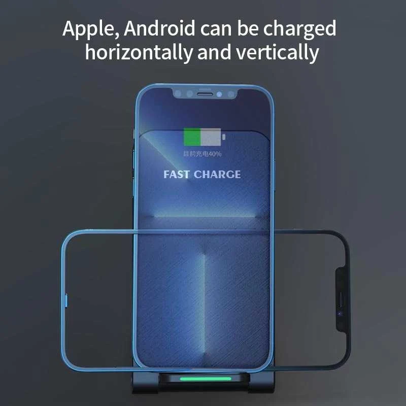 1st Cool Įkroviklis 1stCOOL 1stCOOL belaidis QI įkroviklis H18, sulankstomas stovas, USB-C, balta