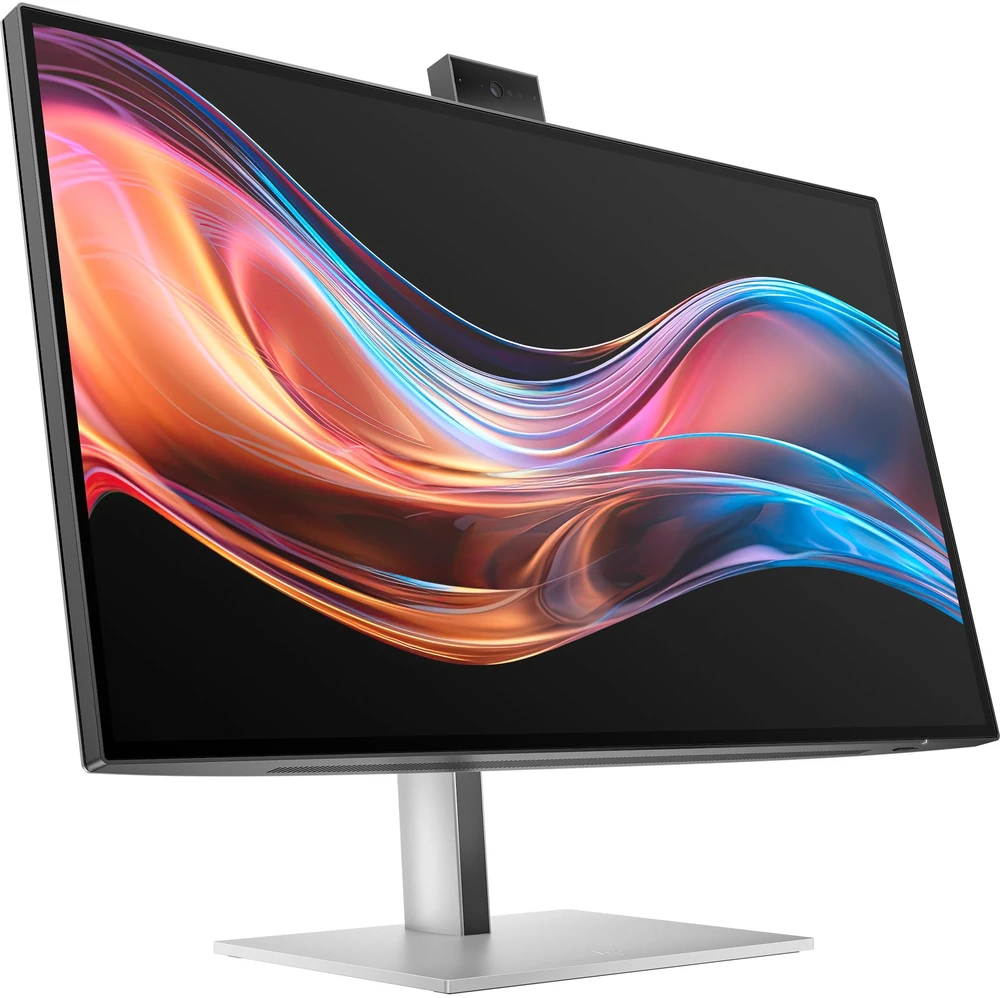 HP 727pm Series 7 Pro 4K Conferencing Monitorius – 27 colių 3840x2160 UHD 400 nitų 60Hz AG, IPS Juodas HDR 400, USB-C(100W/15W)/HDMI/DisplayPort Daisy-Chain, žiniatinklio garsiakalbiai, 5x, USB-5 RJ-45 LAN, reguliuojamas aukštis/pakreipimas/sukamas/sukamas, 3 metai