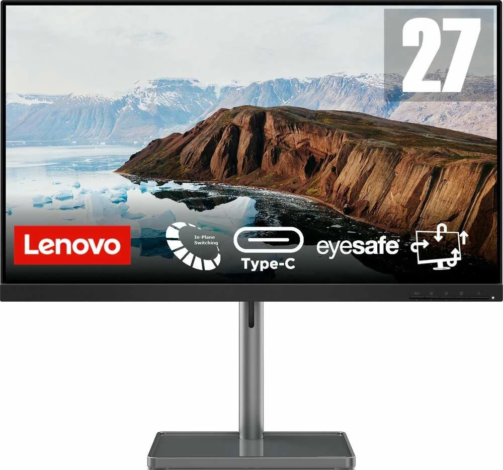 Monitorius Lenovo L27m-30, 27", IPS, 16:9, 1920x1080, 75 Hz, Palaiko Windows® 7, Windows 10, Juodos spalvos (66D0KAC2EU)