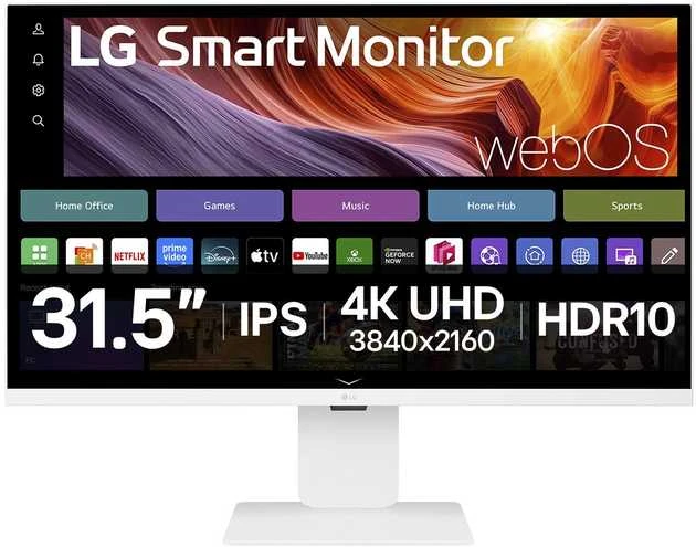 Monitorius LG | 32U850SA-W | 32 " | IPS | 16:9 | 60 Hz | 5 ms | 3840 x 2160 pikselių | 400 cd/m² | HDMI jungtys quantity 2 | Baltas