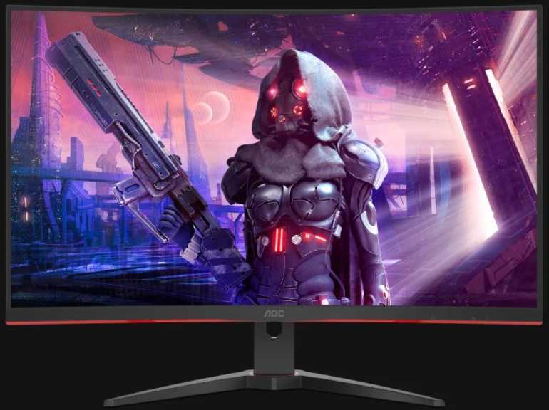 Monitorius AOC Gaming CQ32G2SE, 80 cm (31,5 colio)/VA/QHD 2560 x 1440/16:9/1ms/165 Hz/FreeSync Premium